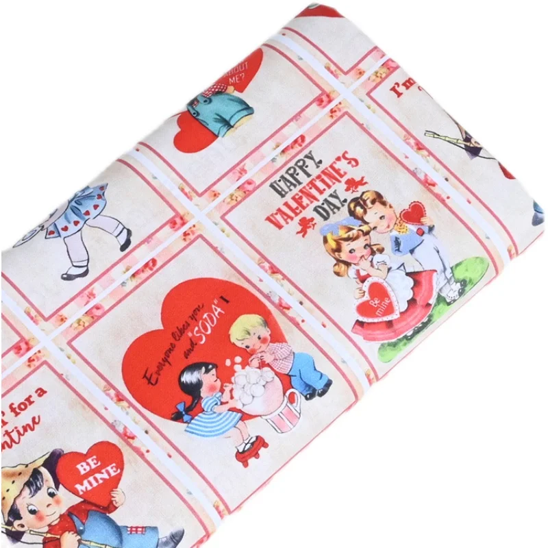 Hot Selling Cartoon Girls Print Cotton Fabric By The Yard DIY Quilting Sewing Poplin Material Sew Dress Clothes Decor Fabrics | Дом и сад