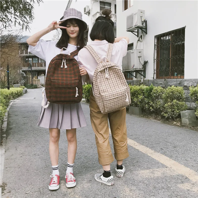 

2 pcs Women Backpack Suede Backpacks Girls School Bags Backpack Travel Bag Female Backpack Large Capacity Bag