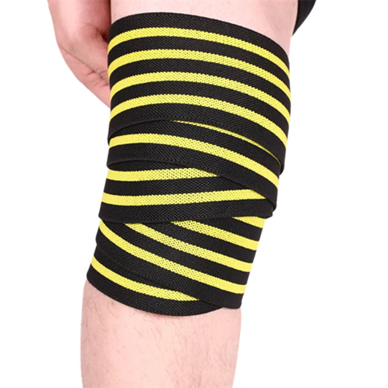 Knee Support Straps Wrap Body Building Strength Training Kneepad Pressurized Horizontal Bar Weight Lifting Sports Knee Guard
