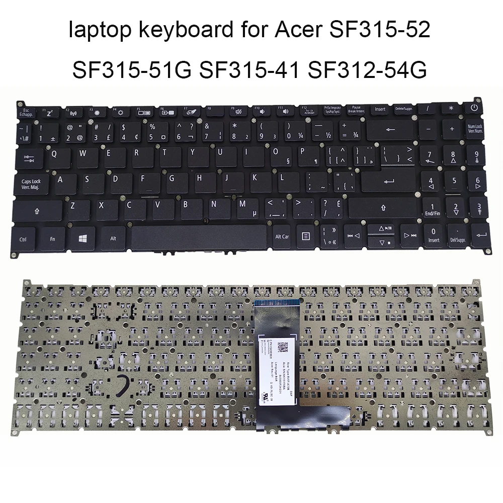 Teclado español para Acer Aspire, N17C3, N17C4, BG, búlgaro, CF,  canadiense, francés, SP ES, apto para teclados latinos de repuesto, SV5T  A72B|Teclados de repuesto| - AliExpress