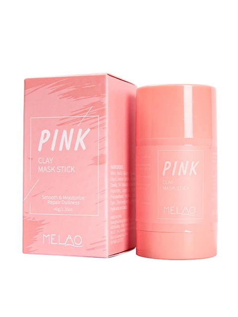Pink Purifying Clay Stick Mask Face Moisturizes Oil Control Deep Clean Pore Blackhead Remover Acne Deep