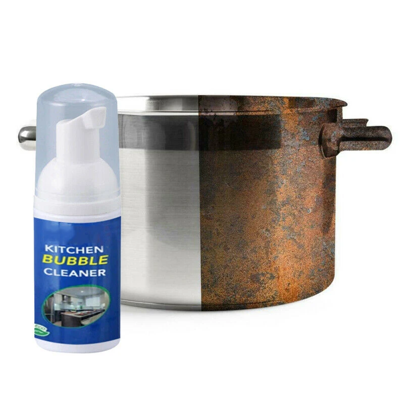 Kitchen Bubble Cleaner 30ml All-Purpose Cleaning Bubble Spray Home Kitchen Bathroom Oil Rust Removal Liquid Foam Grease Cleaner