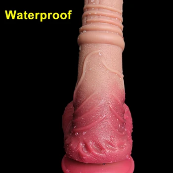 Soft Monster Silicone Huge Thick Animal Dildo Suction Cup Dick Anal Plug Sex Toy for Men Women Gay Masturbators Double Big Penis 5