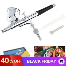 0,3 мм гравитационная подача пневматическая Аэрограф Двойного Действия краска пистолет-распылитель ручка с гаечным ключом и капельницей для дизайна ногтей ремесло торт воздушная щетка