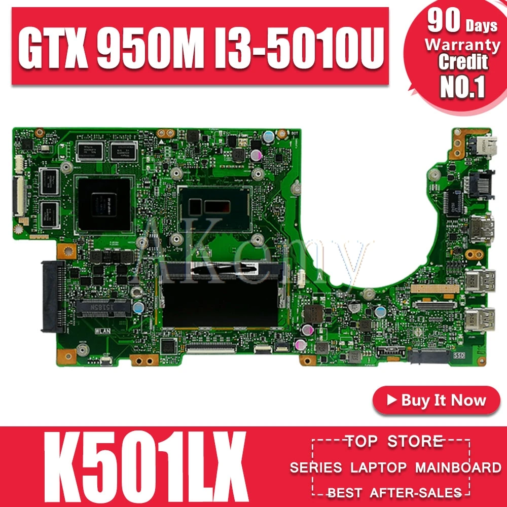 SAMXINNO K501LX материнская плата для ноутбука For Asus K501LN K501LB A501L K501L V505L 100% ТЕСТ ОК GTX 950M