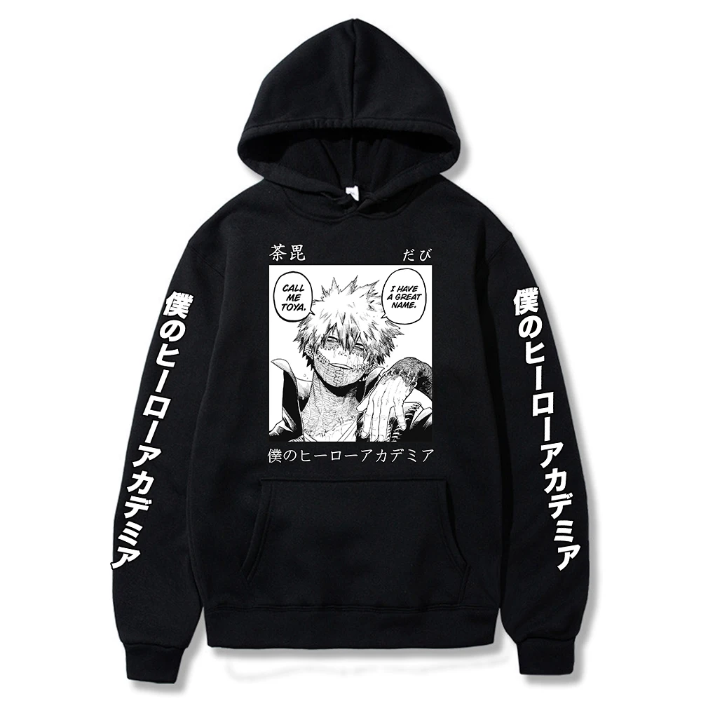 

My Hero Academia Hoodies Men's Sweatshirts Japan Anime Dabi Hoodie Hip Hop Casual Streetwear Male Clothes
