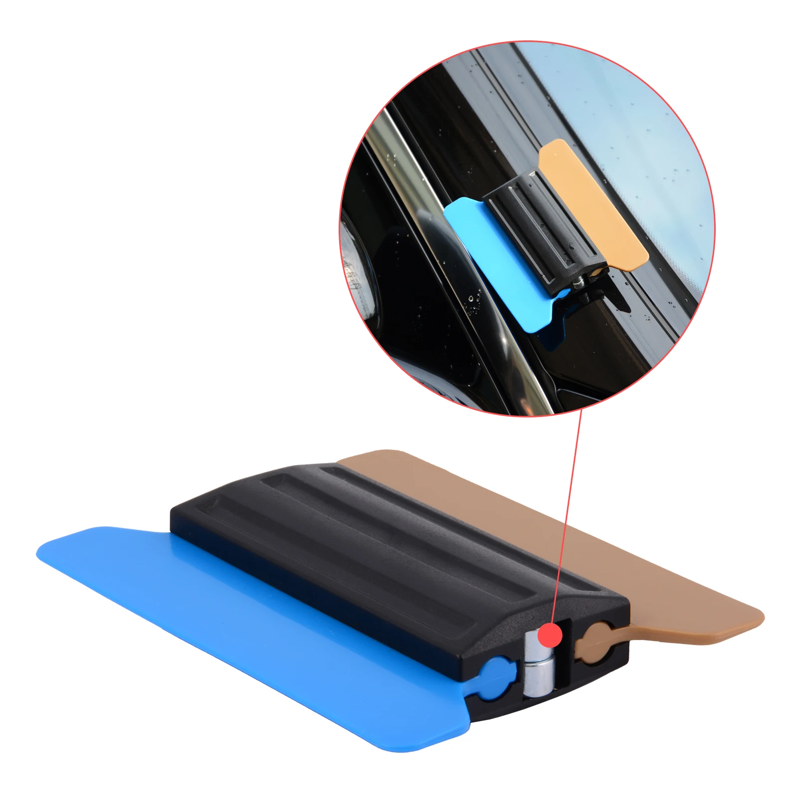 Magnet Vinyl Squeegee with 6pcs Cloth Carbon Fiber Foil Car Wrap Scraper Window Tinting Tool Auto Wrapping Accessories car wrapping tools vinyl squeegee window tinting squeegee automotive film tools scraper tool kit