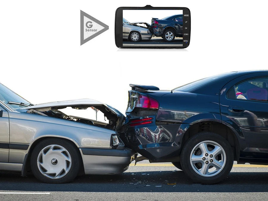 Автомобильный семейный 4,0 дюймовый ips экран FHD 1080P Автомобильный видеорегистратор с камерой заднего вида Автомобильный регистратор
