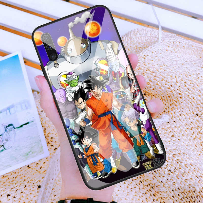 Dragon Ball стекло чехол для телефона для galaxy Note 8, 9, 10, плюс S8 S9 S10E по индивидуальному заказу Гоку чехол для телефона для sumsung A10 20 30 40 50 60 70 чехол - Цвет: 80591