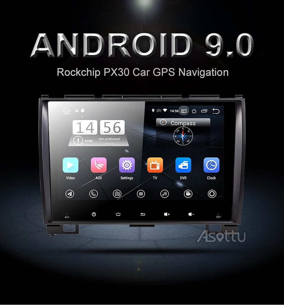 Best Asottu CH59081 PX30 android 9.0 car dvd for Haval Hover Great Wall H5 H3 car radio gps naviagtion car multimedia dvd player 0