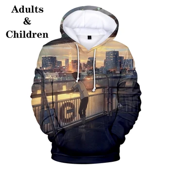 

Weathering with you Comfortable Suitable New 3D Hoodies Children Men women kid 3D Autumn boy girl 3D Hooded pullover Sweatshirts