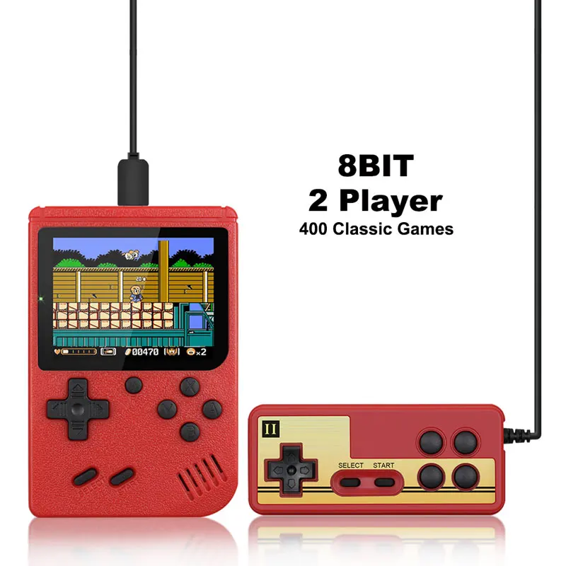 2020 New Handheld Game Console Built-in 400 Classic Games Mini 8 Bit Pocket Portable Player Retro Video Game Console