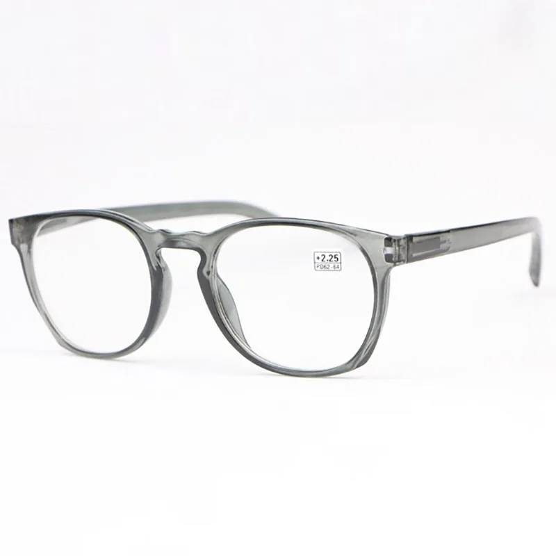 Прозрачные очки для чтения женские удобные высококачественные TR полная оправа мужские дальнозоркость очки 1,0-4,0 R081