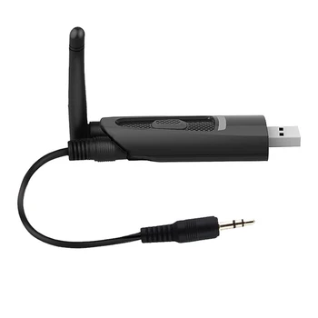 

Bluetooth Transmitter V5.0 Low Latency Multipoint o Wireless Adapter USB 3.5mm Wireless Adapter for TV, Car Handsfree Call S