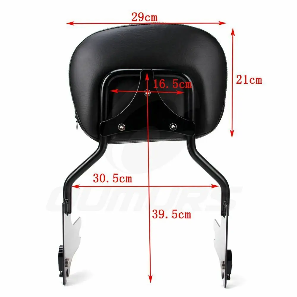 OUMURS мотоцикл Сисси Бар задняя пассажирская спинка багажная стойка подушка накладка для Harley Touring Road King FLHT FLHX FLTR 97-08
