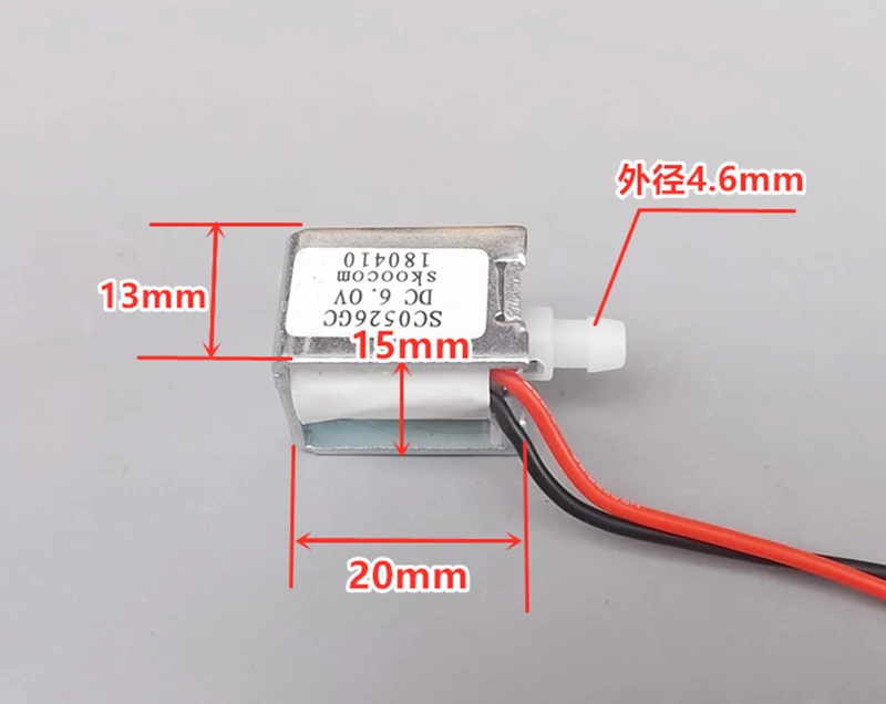 DC 3 V-6 V мини Электрический DC электромагнитный клапан N/C нормально замкнутый воздушный расхода газа Управление клапан для приборы для измерения кровяного давления крови монитор