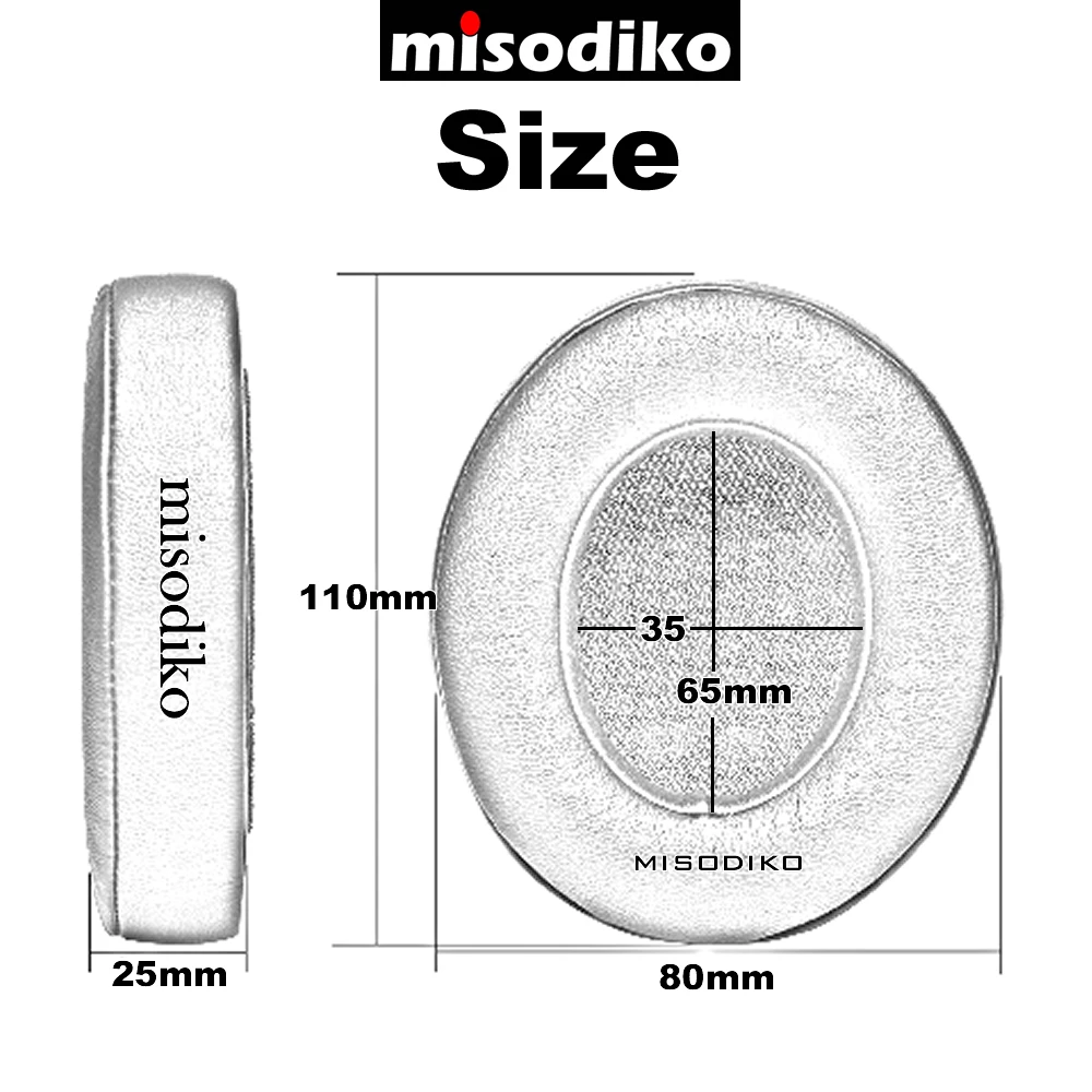 Almofadas de Substituição Almofadas de Ouvido-para Fone de Ouvido Misodiko Sennheiser 301 302 303 350 Jogos Reparação Earmuff Earpads Travesseiro Gsp 370 300 - Image 5