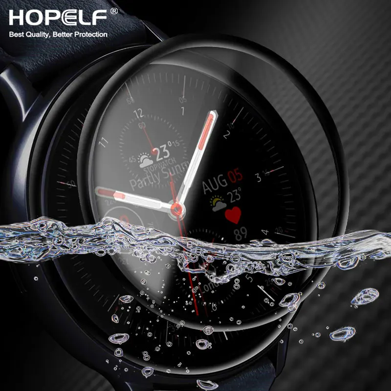 3D HD закаленное стекло для Samsung Galaxy Watch Active 2 40 мм 44 Frontier Защитное экрана м|Защитные