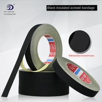 

Black Acetate Cloth Tape Insulation High Temperature Resistance Tape Mobile Phone LCD Screen Repair Fixing Tool Harness Tape