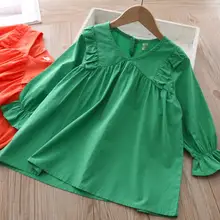 Платье для девочек в Корейском стиле модное весеннее платье для девочек 2-7 лет