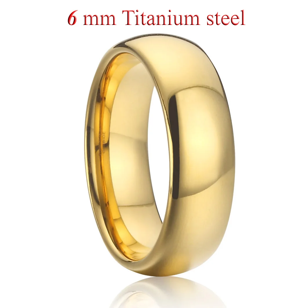 P1412-6mm Ti steel Свадебный набор обручальных колец золотого цвета для жениха, 3 шт., набор обручальных колец для пар, мужчин и женщин - Цвет основного камня: P1412-6mm Ti steel