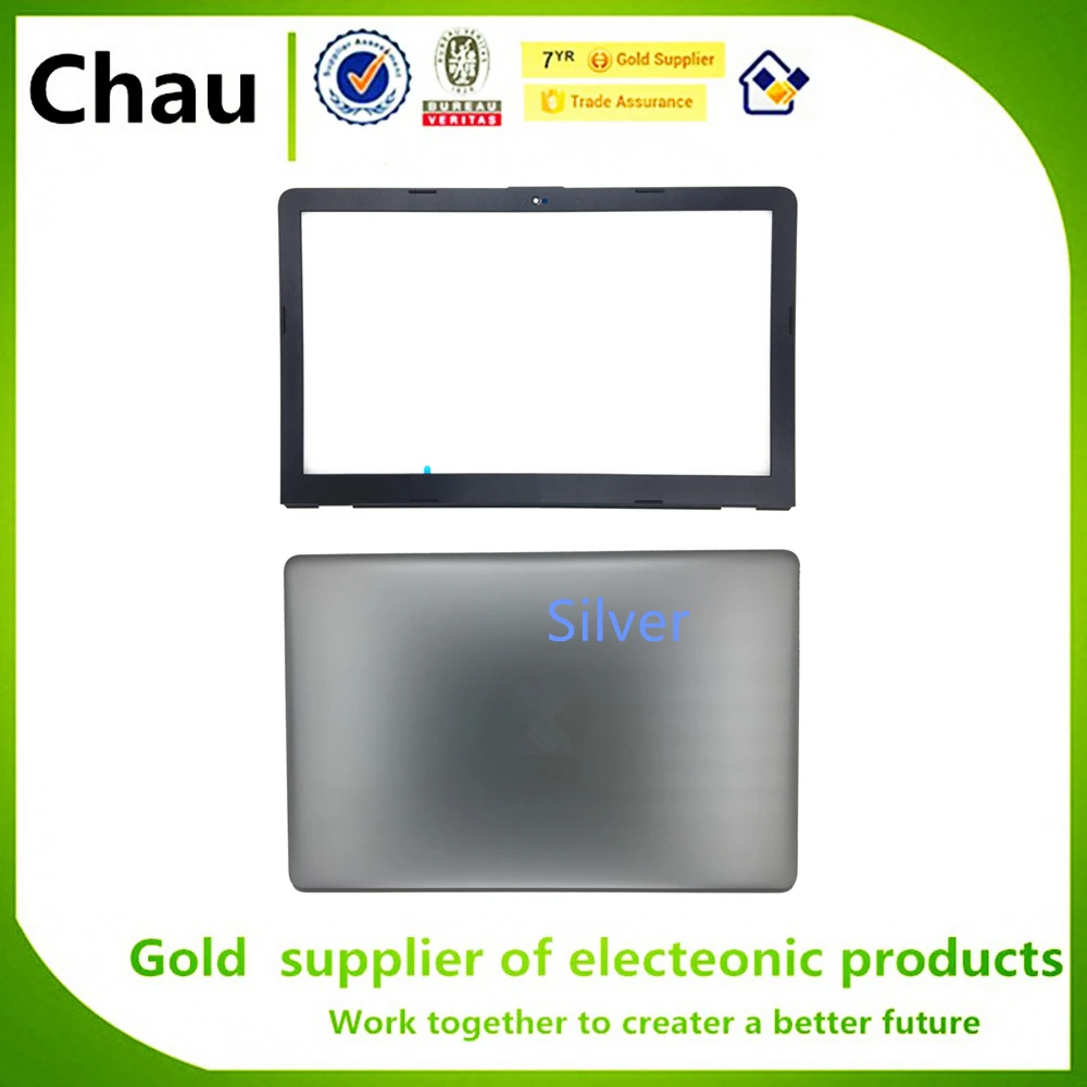 Silver A and B Chau ноутбук для hp 250 G6 255 G6 256 G6 258 G6 TPN-C129 TPN-C130 ЖК-задняя крышка/ЖК передняя рамка/петли крышка - Цвет: Silver A and B