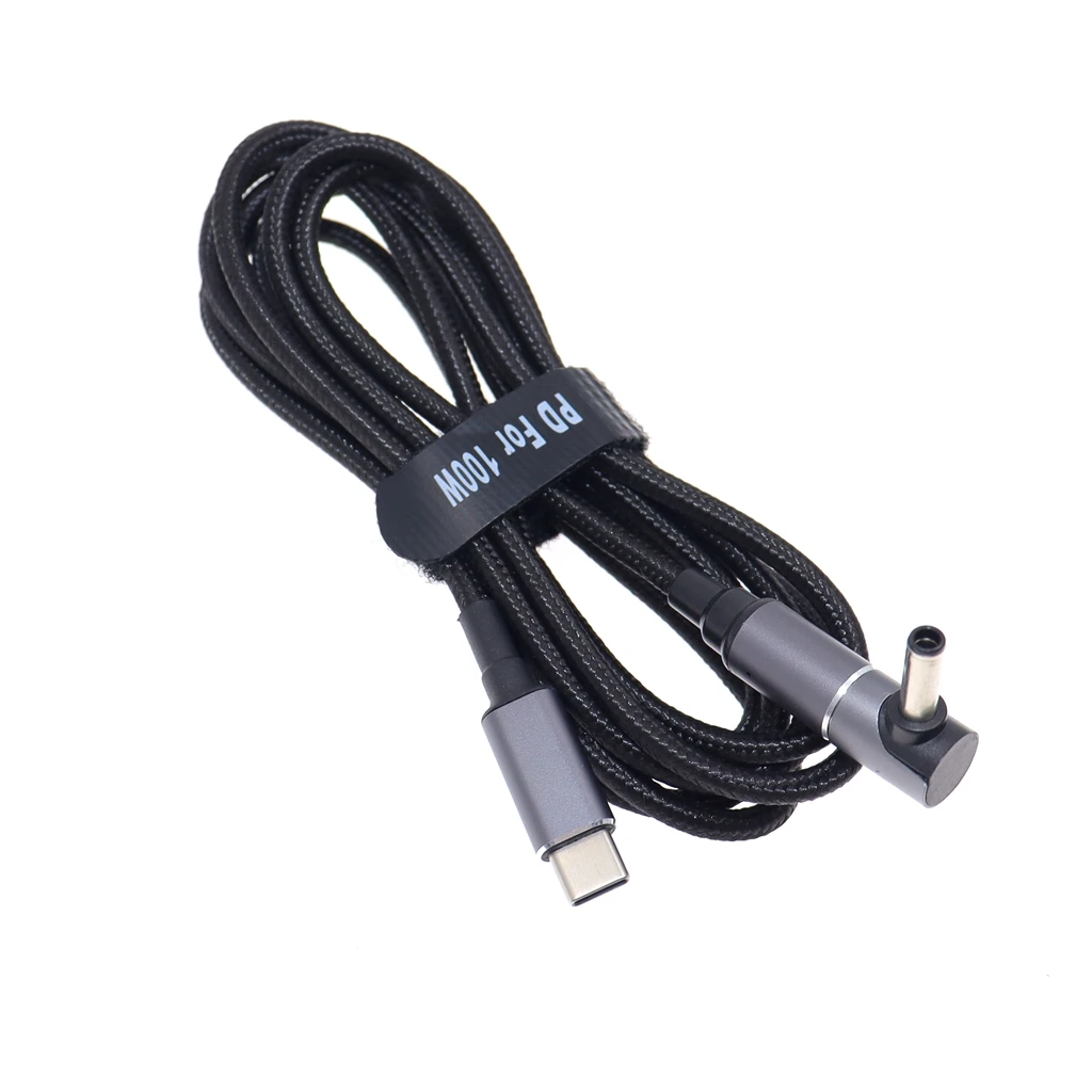 100w磁気急速充電ケーブル,タイプC,コネクタ,usbから4.5x3.0mm,dell