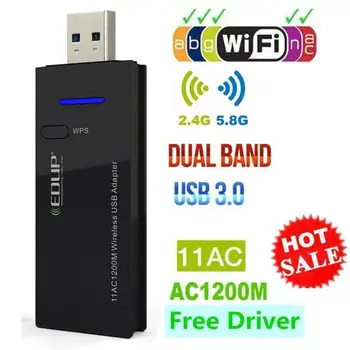 

Free Driver USB Wifi Adapter 1200Mbps Wi fi Adapter 5ghz USB Ethernet PC Wi-Fi Adapter USB 3.0 Lan Wifi Dongle AC Wifi Receiver
