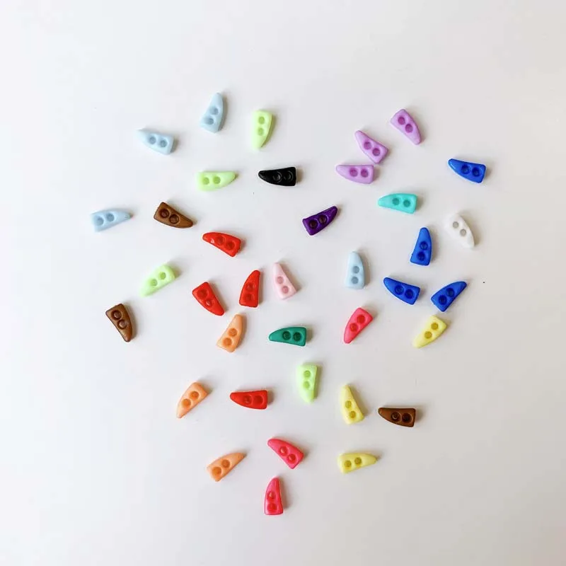 Doll clothes diy accessories mini button mini horn multicolor 6.2x 3mm