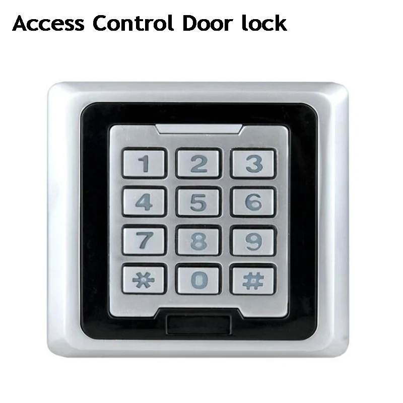 Fechadura da Porta Teclado de Bloqueio Elétrica Rfid Retroiluminação Relé 125 Khz 13.56 Mhz Código Senha Digital Wg34 26 Terno Vídeo Porteiro Porta Aberta –