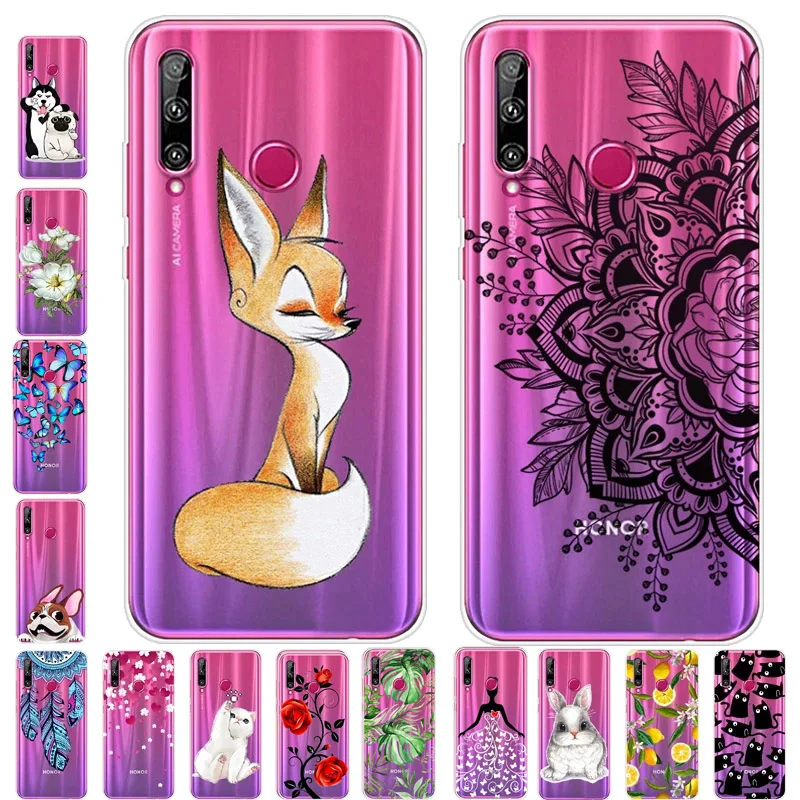 Чехол для Huawei Honor 10i мягкий прозрачный силиконовый чехол из ТПУ с мультяшным