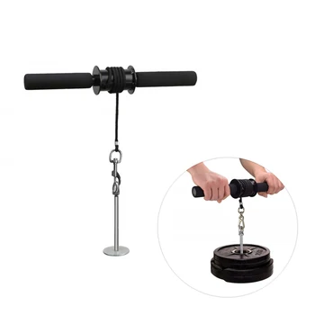 

NEW-Wrist Roller Exerciser Trainer Forearm Strength Exerciser Roller Forearm Weights Grip Workout for Fitness
