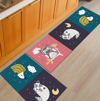 

Kitchen Mat Door Mat Door Strip Household Bedroom Absorbent Oil-Proof Mat Bathroom Non-Slip Mat Bathroom Carpet Bath Rug