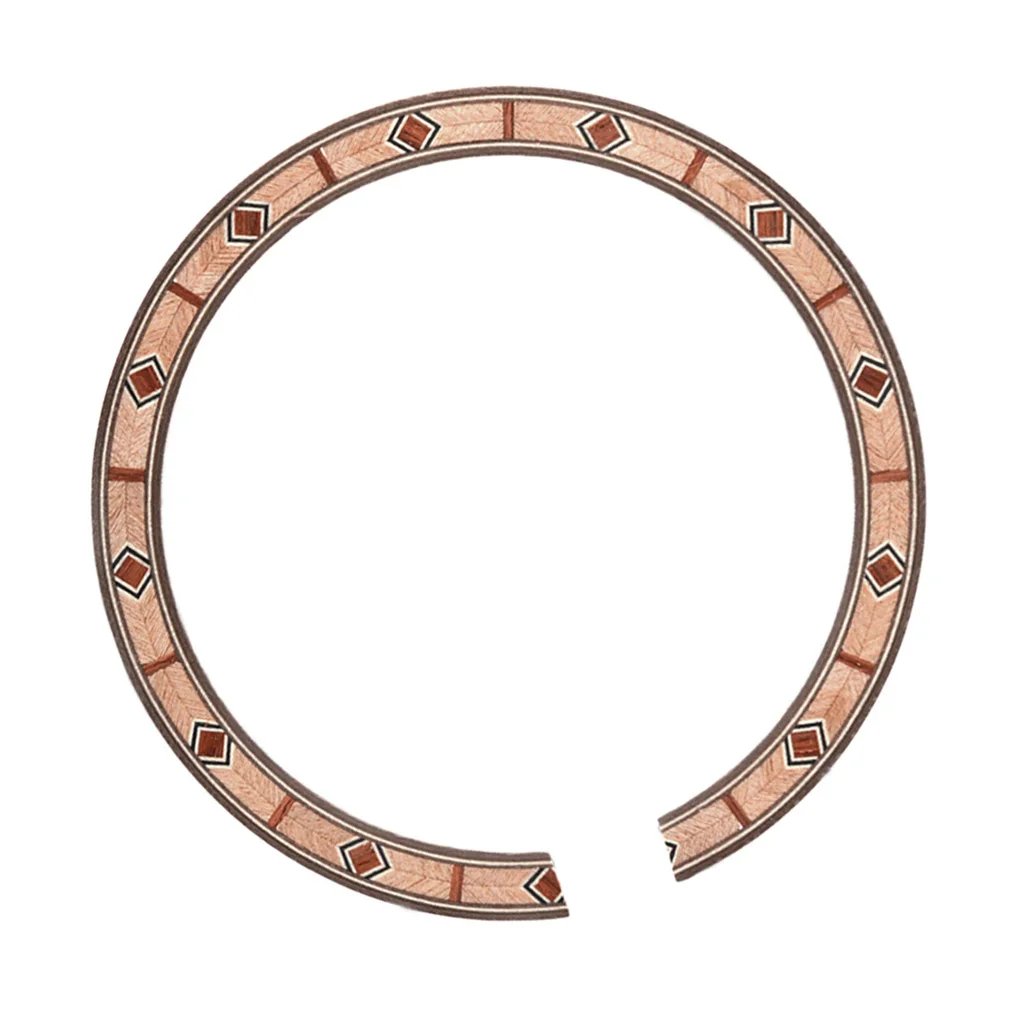 Tooyful B-55 Acoustic Guitar Soundhole Rosette Inlay Decoration Parts Coffee
