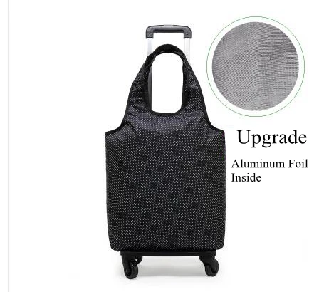 Equipaje de mano con ruedas para mujer, carrito para la compra_voghion.com