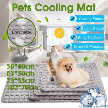 

2019 Cool Pad Breathable Cushion Pet Mat Light Heat Relief for Dog Drop Shipping