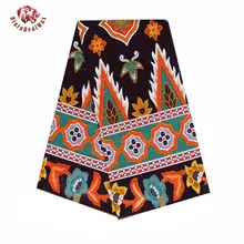 Новинка, африканская восковая ткань с принтом, хлопковая ткань, воск, бинтареал, ткань для шитья, Анкара, Африканский батик, ткань для вечерние, 24FS1135