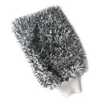 black and white Перчатки очистки Перчатки мытья чистки автомобиля из мягкой микрофибры с подробным описанием рукавички ткань Полотенца - Цвет: black and white
