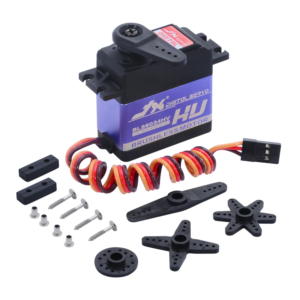 JX Servo BLS6034HV 60 г 33 кг бесщеточный металлический Шестеренчатый цифровой сервопривод для радиоуправляемого
