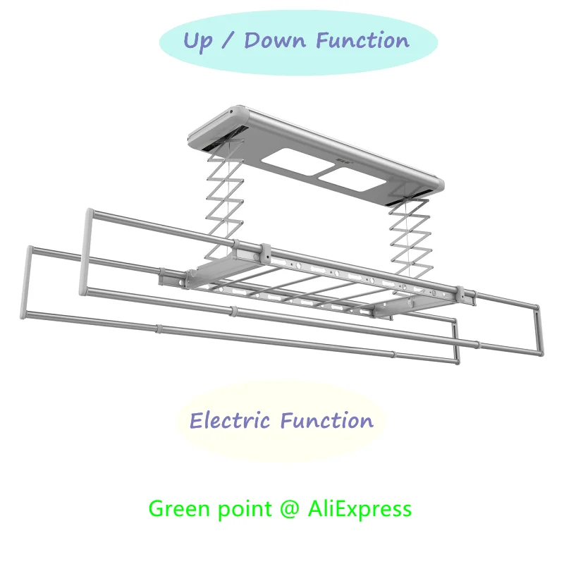 Tendedero de ropa Tendedero eléctrico de ropa, Tendedero de secado de ropa  inteligente, Control remoto de elevación, Secado inteligente, Tendedero