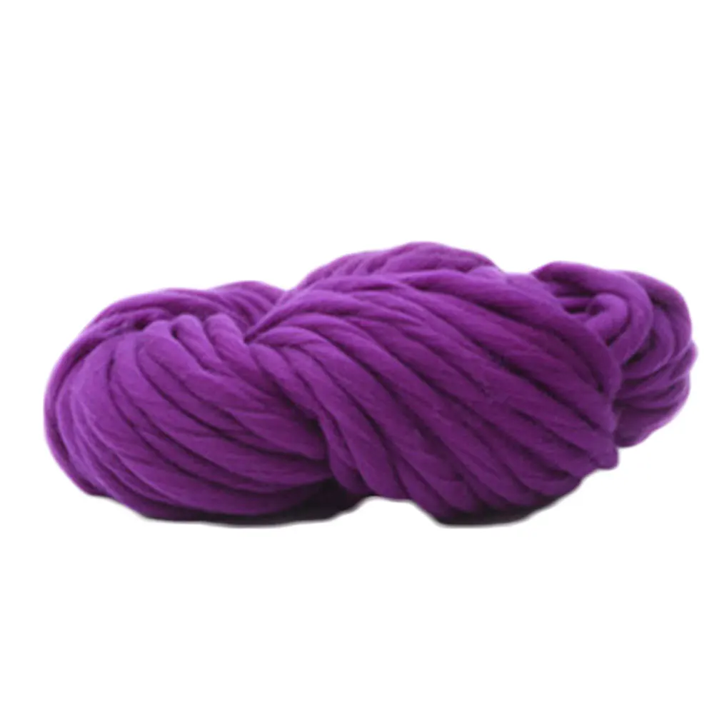 violet 250g DIY Chunky Woolen Yarn Iceland Knitting Wool Handmade Comfortable - Цвет: violet