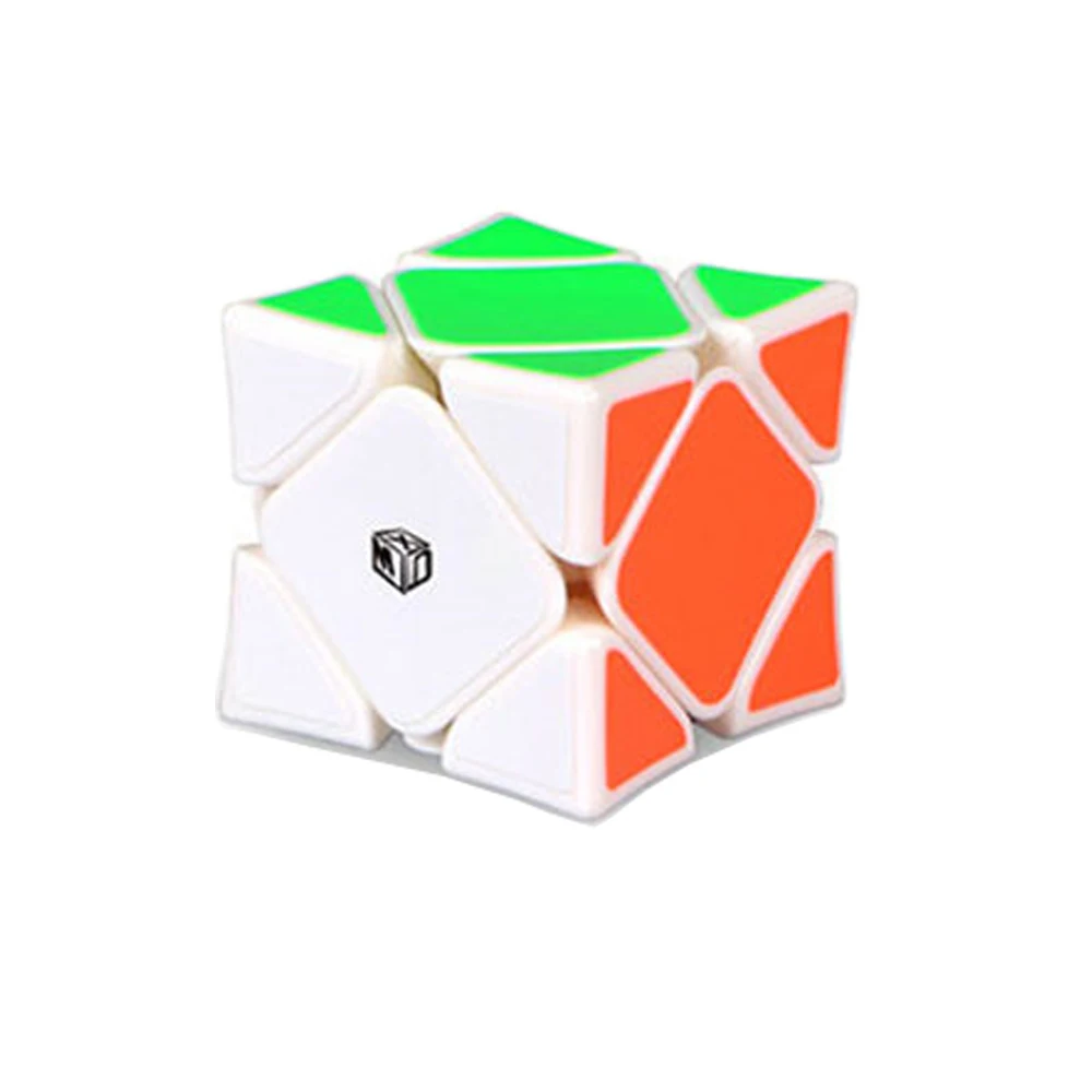 White IQ-Cubes QiYi Wingy Магнитный косой куб высокоскоростной куб головоломка магический Профессиональный обучающий и развивающий куб Magicos детские игрушки - Цвет: White