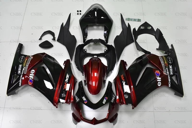 Abs обтекатель для Kawasaki Zx250r 2008 Ninja 250R - 2014 красный черный | Автомобили и мотоциклы