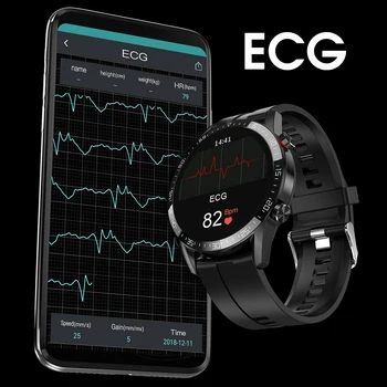 

newest IP68 Waterproof android ios dial Smart Watch ECG SmartWatch with Heart Rate Blood Pressure Oxygen Fitness Tracker Watch