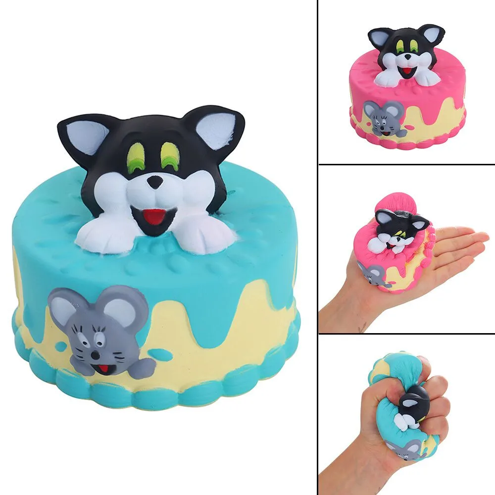 

Cute Whale Cat Cake Decor Slow Rising Kid Squeeze Relieve Anxiet Gift Toys