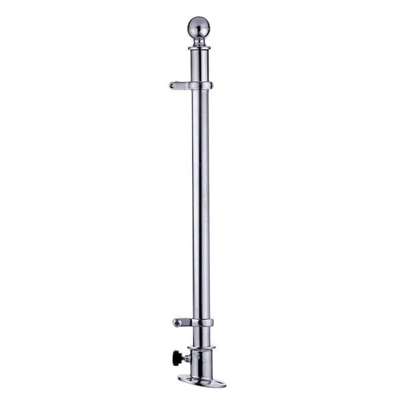 

18 Inch 316 Stainless Steel Boat for Fishing Flat Kayaking Canoe Boat Yacht in and Out Deck Flagpole with Socket Base