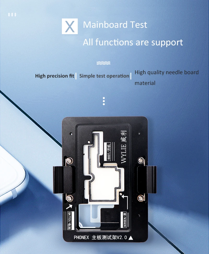 Все бренды iSocket для IPhone X Xs/Xs Max материнская плата тестовая арматура для iphoneex двухъярусная материнская плата функция тест er - Цвет: Wylie