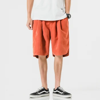 

Large Size Cotton Shorts Male Casual Streetwear Fitness Elastic Waist Fashion Clothing Summer Pockets Cargo Beach Pants KK60ND