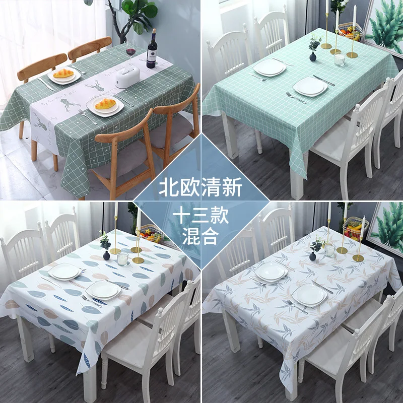 

PVC Waterproof Tablecloths Plant Pastoral Table Cloth Background Cloth Plastic Table Cloth Home Decor Manteles