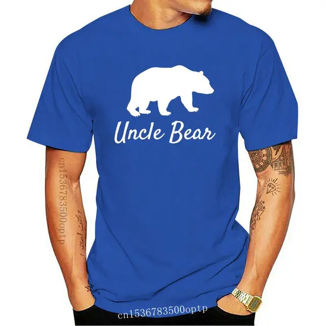 New Print T Shirt Mens Short Uncle Bear 